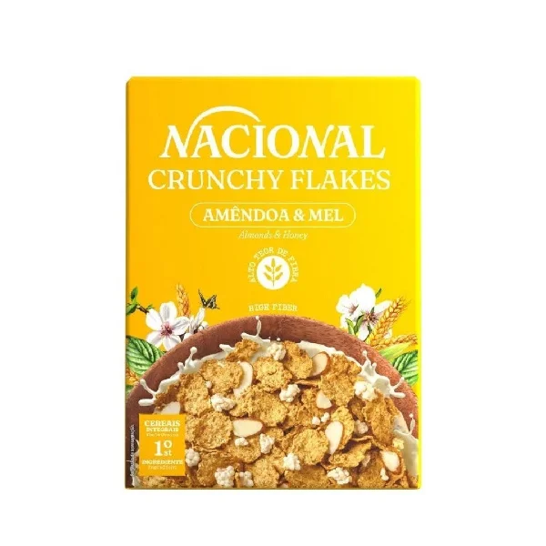 Nacional Crunch Flakes Amendoas E Mel 375g