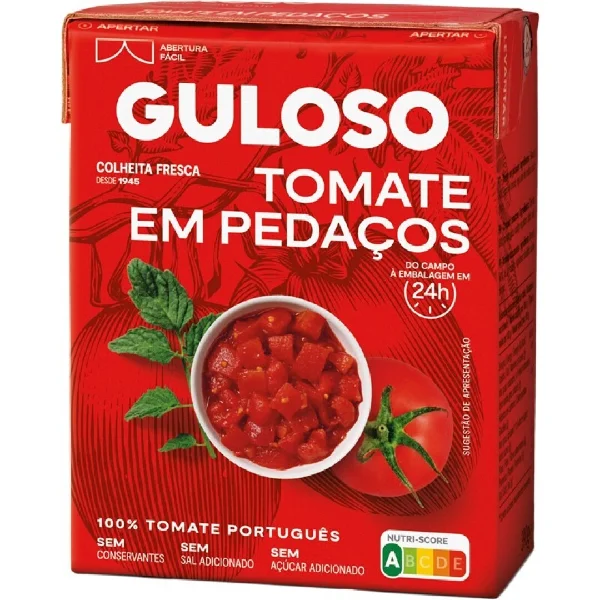 Guloso Tomate Pedaços Tetra 390gr
