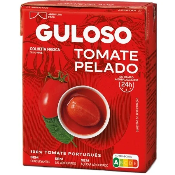 Guloso Tomate Pelado Tetra 390gr