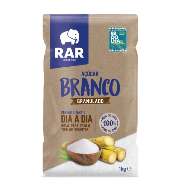Rar Açucar Branco Emb Papel 1kg